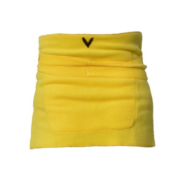 Yellow Fleece Wrap