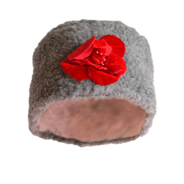 Grey Rose Hat