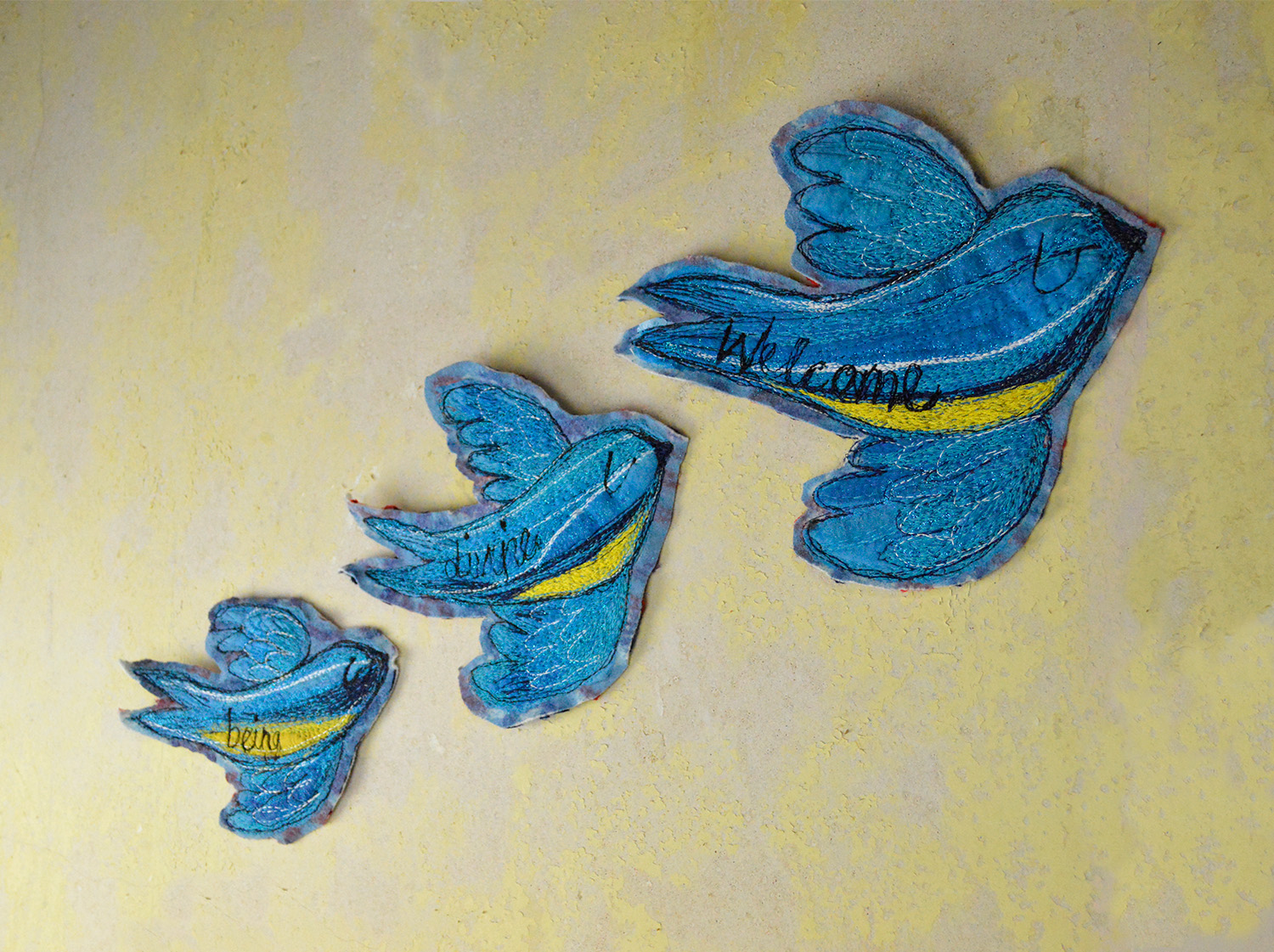 bluebirds-wall-hanging